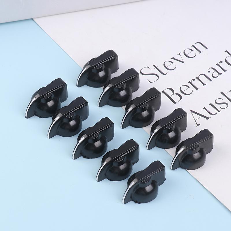 10Pcs Bakelite Knob Cap K7-1 Band Switch Knob Potentiometer Knob Cap Copper Core Circular Hole 6Mm Shaft Hole Dia Pointer Knobs
