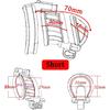 Male Chastity Device Kit with Penis Belt Cock Ring Cages Virginity Key and Lock Included,Short
