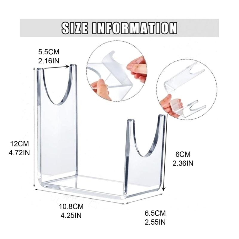 2x Shofar Stand Clear Acrylic Stand for Shofar Sturdy Shofar Horn Stand for Home Decor Jewish Shofar Holder for Swords