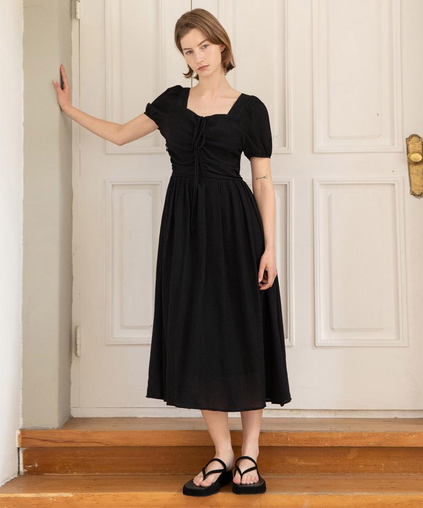 JMARKNEWYORK Shirring Dress - Black
