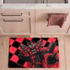 Skibidi Toilet Flannel Kitchen Floor Mat Absorbent Non-Slip Soft Standing Mat Washable Comfortable Kitchen Rug for Home Sink Laundry