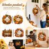 Fall Pumpkin Wooden Hanging Ornament Set of 4 for Thanksgiving Decor