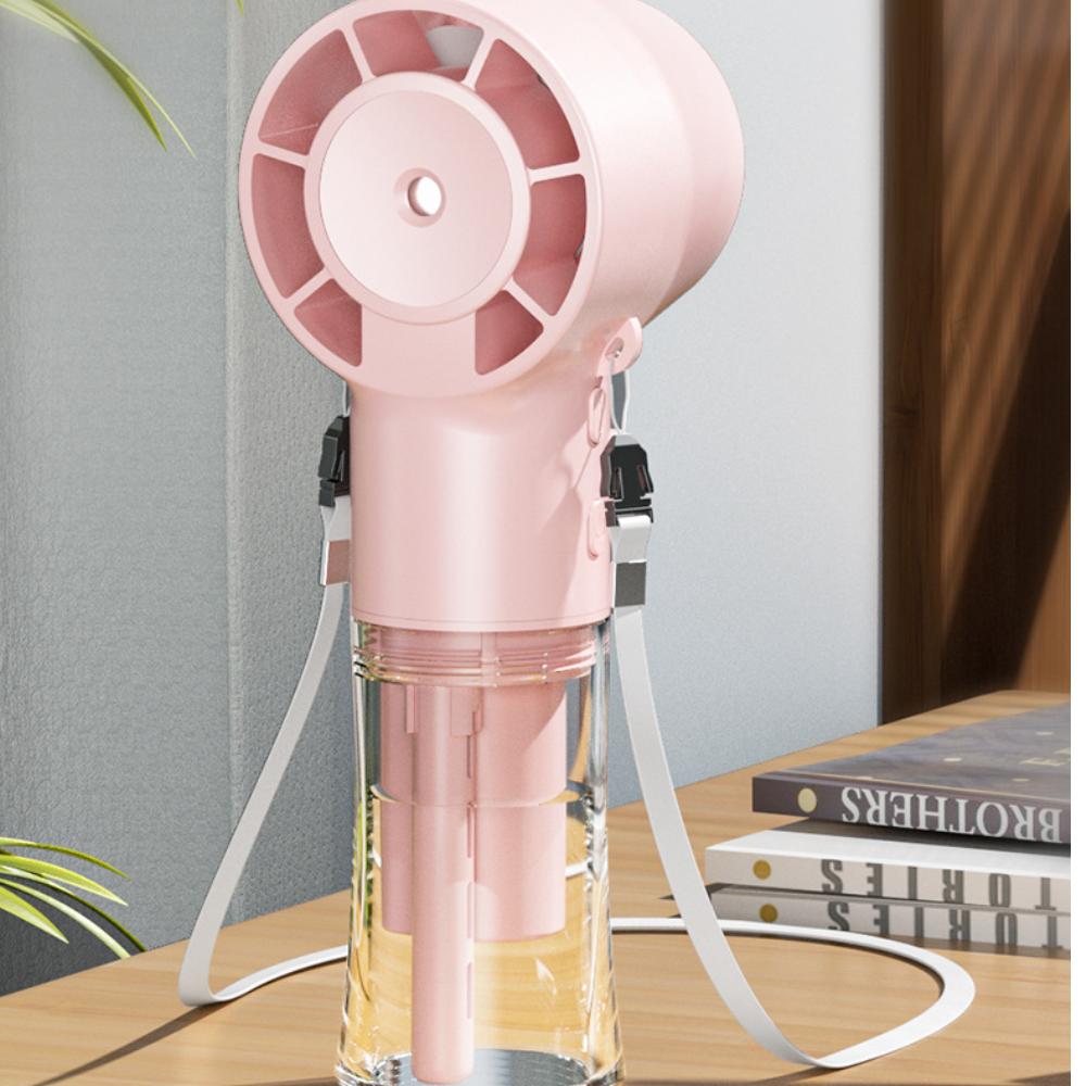 New Models Handheld Mini Fan USB Rechargeable Portable Humidifier Mist Cooler Cooling Spray Humidifier Fans For Home Office Dorm