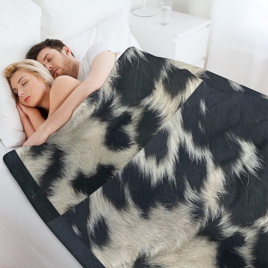 COW LOVERS SPECKLE PARK HIDE PRINT Throw Blanket Tourist Blankets For Bed Thermal Sofas Blankets
