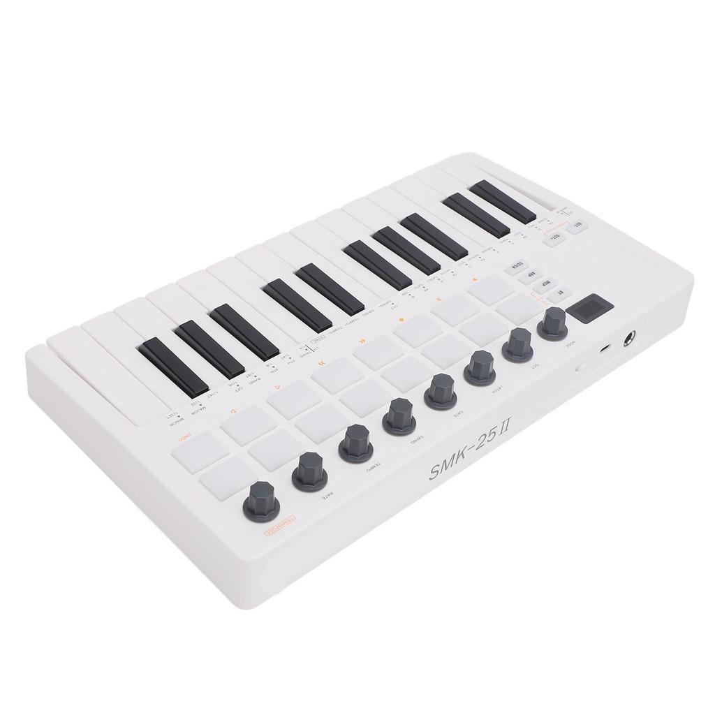 MIDI Keyboard Controller BT Wireless 25 Key Keyboard Controller for Practice Performance