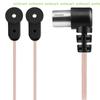 [C]FM Antenna 75  F Type Male Plug for Home Radio Stereo Signal Receiver Aerial