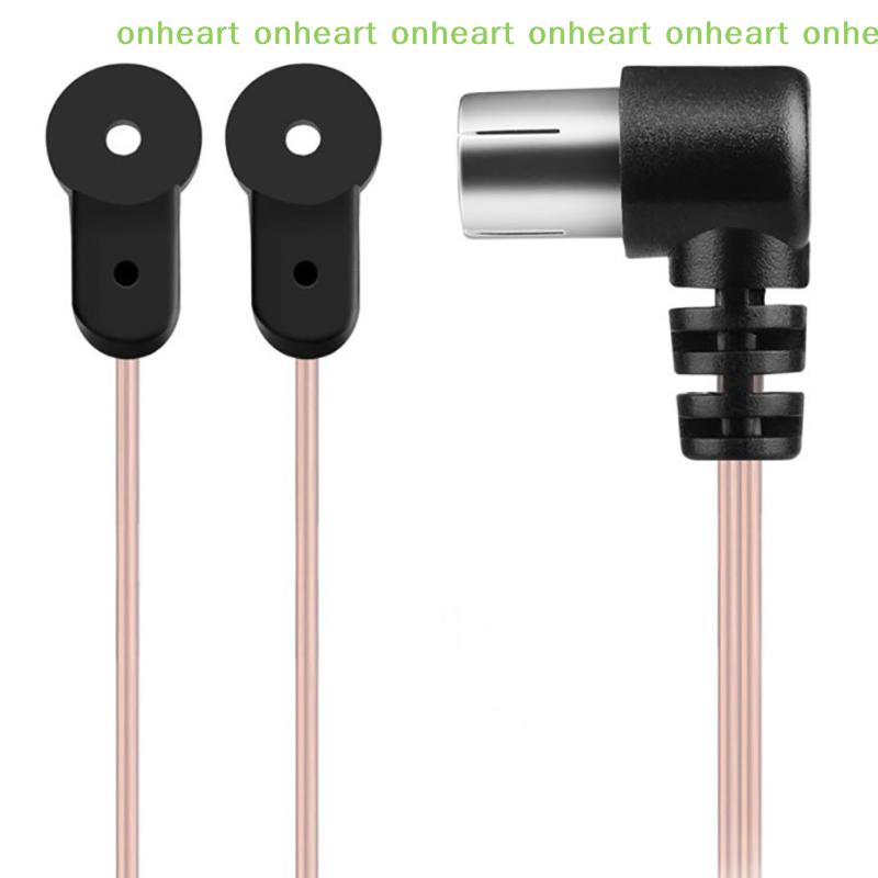[C]FM Antenna 75  F Type Male Plug for Home Radio Stereo Signal Receiver Aerial