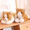 Fluffy Pomeranian Plush Toy Cat Doll Car Ornament Cute Kitten Pillow Pacifying Doll