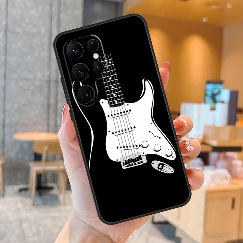 Guitar Music Case For Samsung Galaxy S23 S21 S22 Ultra S8 S9 S10 Note10 Plus Note 20 Ultra S20 FE Cover