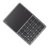 Wireless Numeric Keypad 2.4G Ergonomic 7.5 Degree Angle 10m Receiving Type C Port 22 Keys Number Keypad with Toucad