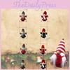 Adorable Christmas Ladder Decoration Featuring Felt Santa Claus And Snowman Figurines