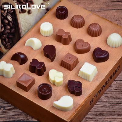 12 Pieces Pudding Chocolate Cake Jelly Mold Silicone Baking Bakeware Moulds