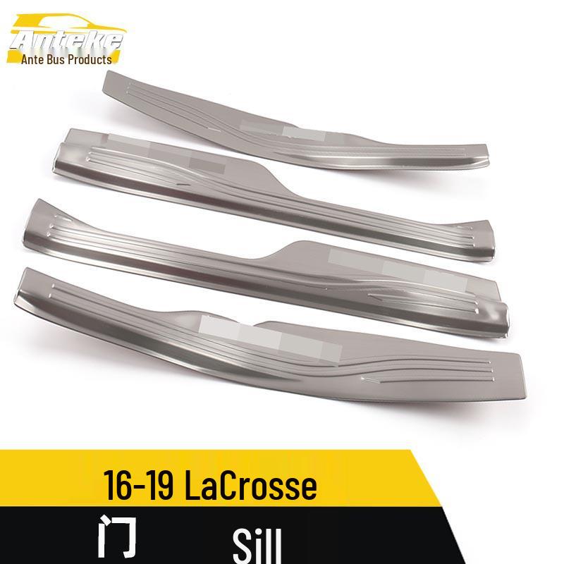 16-19 Buick LaCrosse Türschwellenverkleidungsaufkleber: Edelstahl Kratzschutz Willkommenspedalstreifen