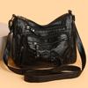 Single Shoulder Soft Leather Large Capacity Diagonal Bag