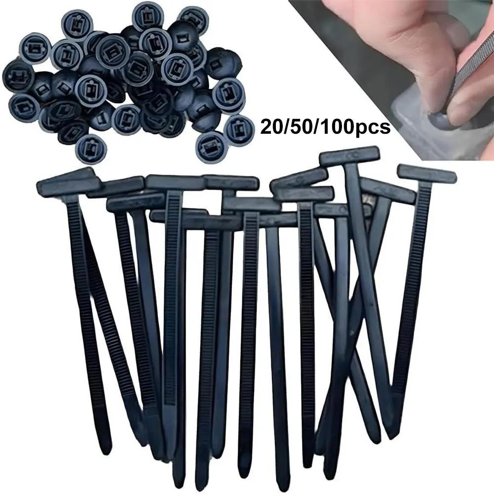 100/200Pcs Nylon Cable Zip Ties Self-Locking Heavy Duty Zip Ties Universal Cable Tie Buckle for Indoor Outdoor Use & DIY Fixing