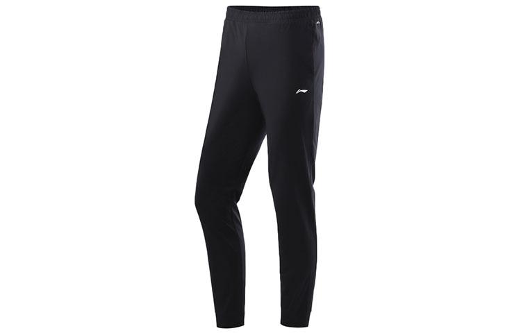 Li Ning Training Series Knitted Sweatpants Women s Black Moderate Cuffed Pants AKLR218-1 M