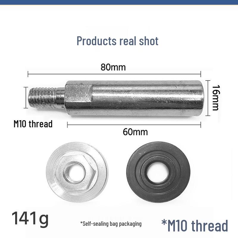 Universal Angle Grinder Polisher Rod with Hex Four-Hole Pressure Plates