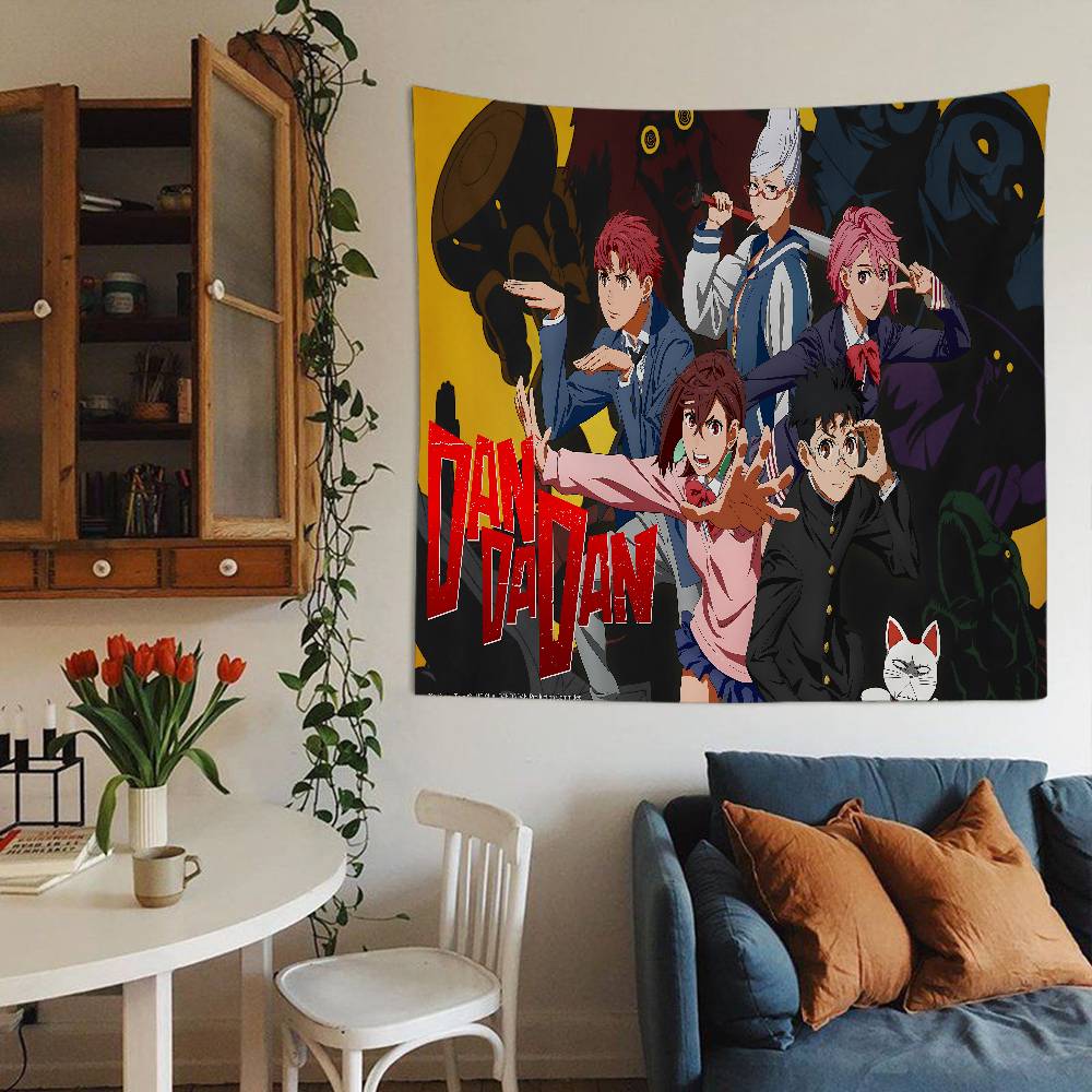 Anime DDandadanS Tapestry Art Printing Japanese Wall Tapestry Anime Wall Hanging Home Decor