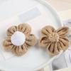 10Pcs Handmade Natural Jute Burlap Hessian Flower DIY Craft Supplies Vintage Favor Rustic Christmas Party Wedding Decoration