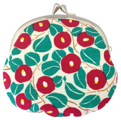 Made In Coin Purse with Yumeji Camellia Cotton 11 X Coin Japanese Yumeji Takehisa Camellia Design Kyosuke, Japan, Design, Pouch, 11.5cm, 3.3 Inches,