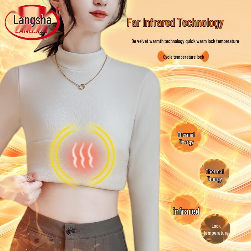 

Женская терморубашка-водолазка LangSha с флисовой подкладкой XL