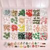 BEPAN Santa Claus Nail Art Decorations for New Year Winter Christmas Pressed Handmade DIY Boxed Wearable Nail Material