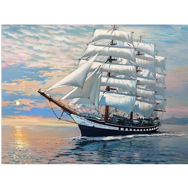 5D DIY Full Round Diamond Painting Landscape Set Embroidery Cross Stitch Mosaic Embroidery