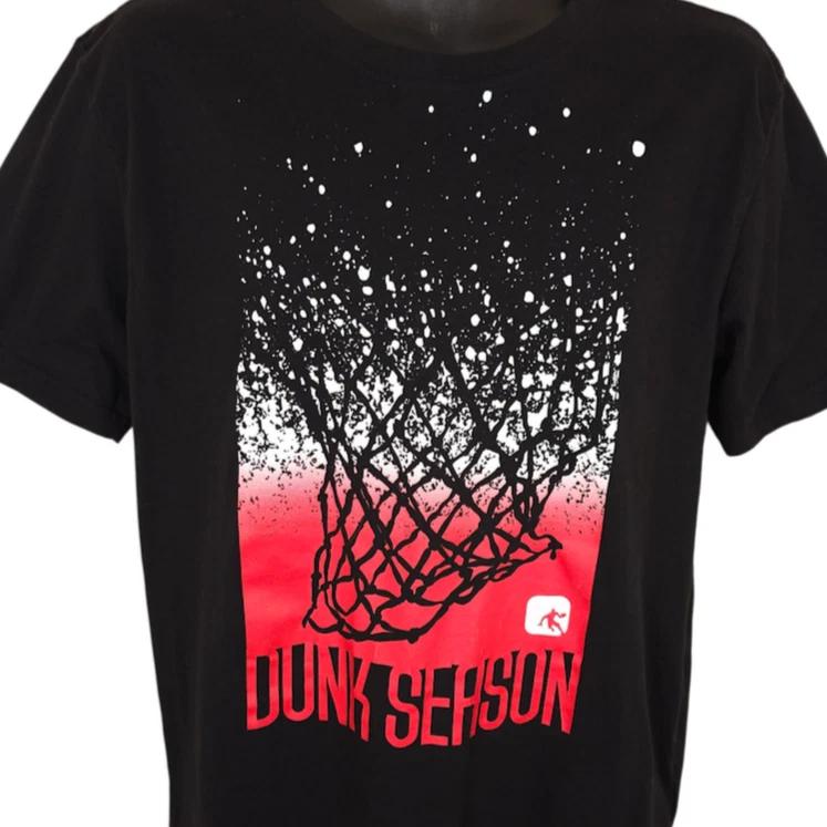 AND1 Basketball T Shirt Mens Size Medium Black Dunk Season Streetwear 4XL