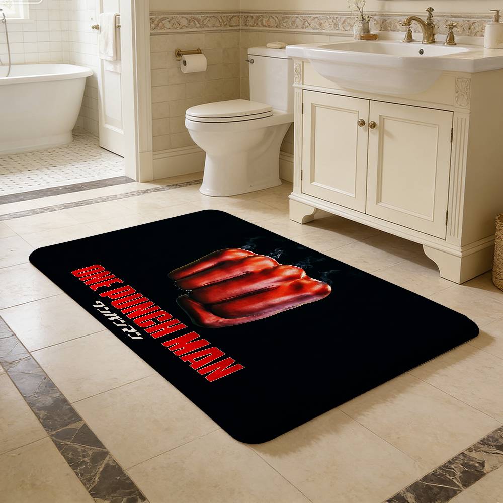 One-Punch Man Anime Kitchen Mat Cheaper Anti-slip Modern Living Room Balcony Printed Modern Home Decor