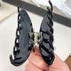 Flower Acetate Hair Crab Clip Headwear Large Shark Clip Sweet Butterfly Hair Claw  Female