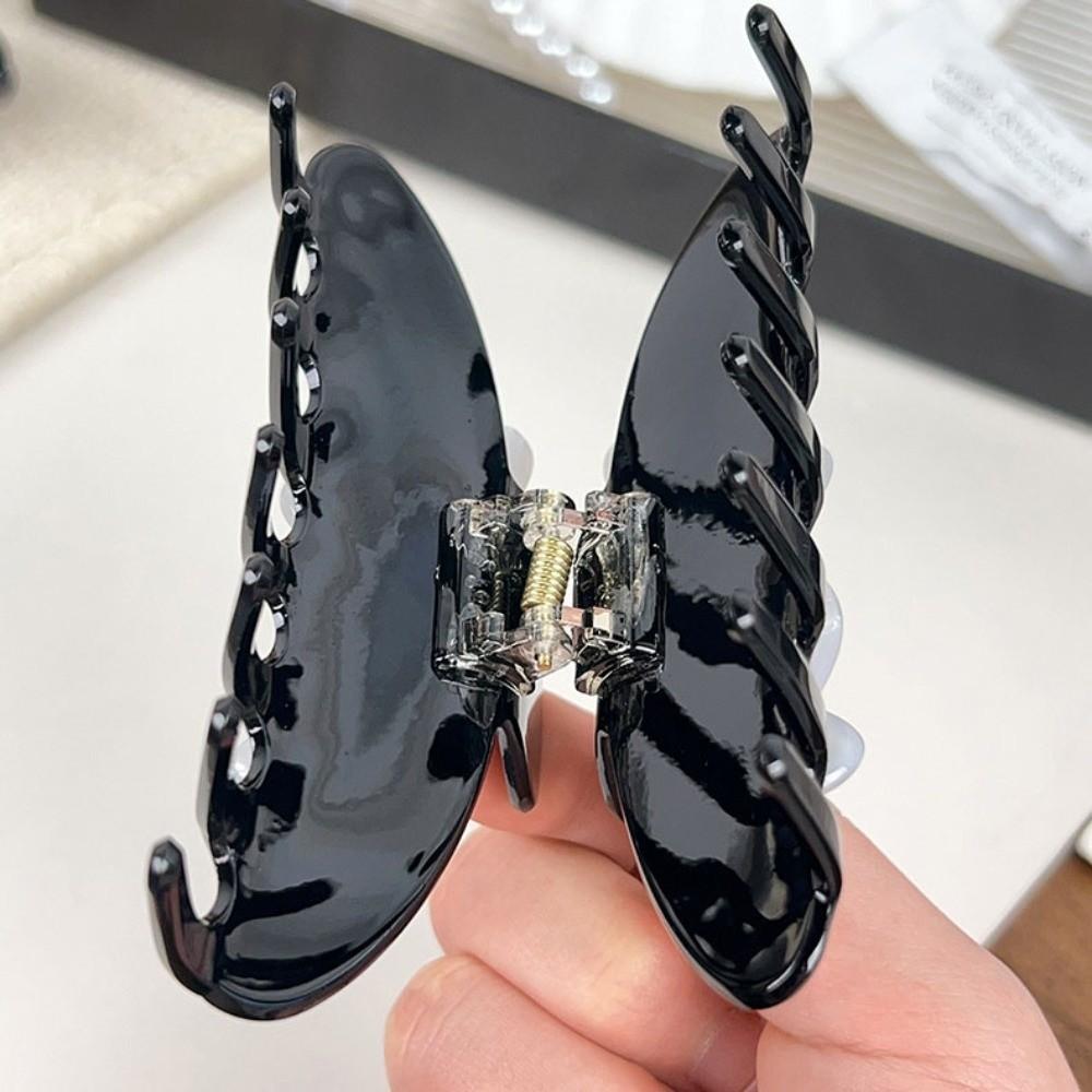 Flower Acetate Hair Crab Clip Headwear Large Shark Clip Sweet Butterfly Hair Claw  Female