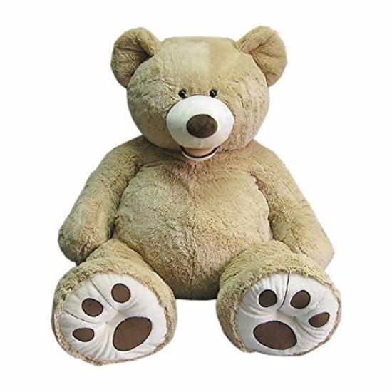 

Hugfun 53-дюймовый плюшевый медведь-блондинка лет и (134cm) - (3 вверх) [Элемент]