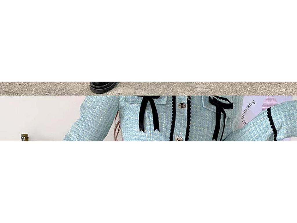 Women's Versatile High Waist A-line Woolen Skirt for Autumn/Winter