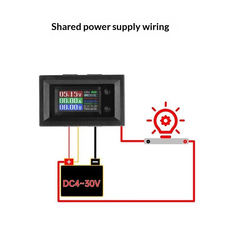 9 In 1 Digital Voltmeter Ammeter 10A/50A/100A Available Accurate Volt Current Power Meter for Auto Repair Electrical Projects