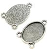 Multi Size Blank Bases Tray Three Loop Bezel Charm Base Connectors For Earrings Making
