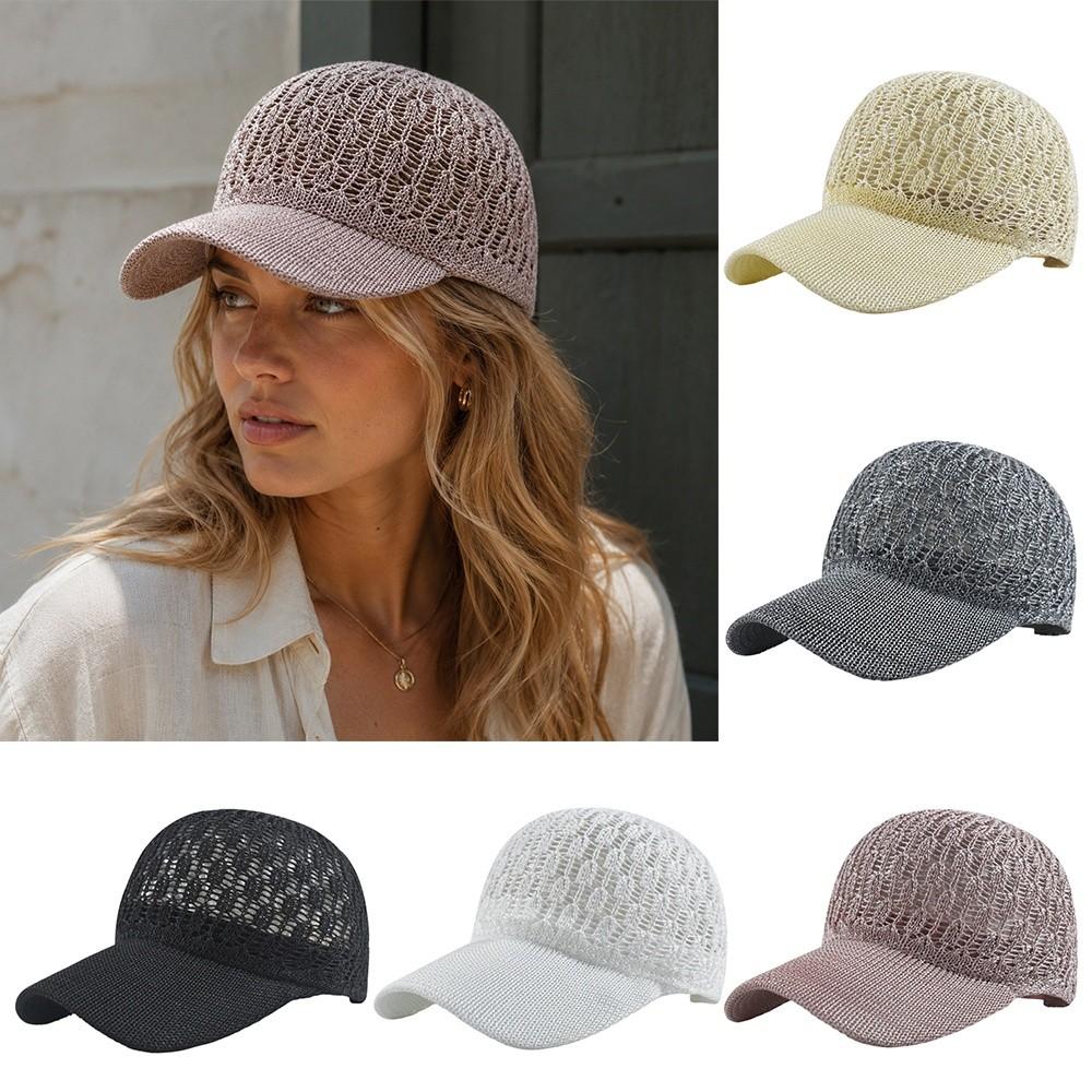 Solid Color Women's Peaked Cap Breathable Duck Tongue Cap Fashion Accessory Baseball Cap Summer