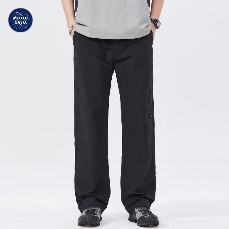 Muqiu Men's Summer Outdoor Three-Proof Loose Straight Pants