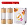 Starry Sky Wooden Pepper Mill - Transparent Acrylic Manual Grinder for Sichuan Pepper, Black Pepper, Sea Salt, and Rose.