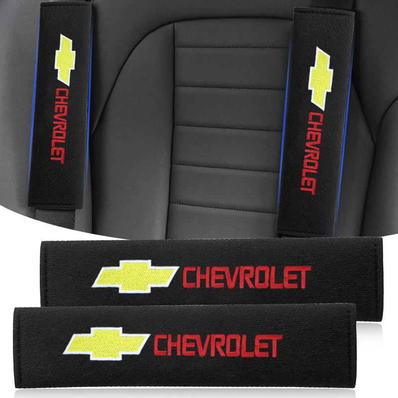 2Pcs Car Safety Belt Shoulder Cover Pad Plush Seat Belt Shoulder For Chevrolet Colorado Cruze Spark Captiva Malibu Trax Aveo
