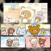 Cute Adorable Cartoon Rrilakkuma Mouse Pad Large Thick Desk Pad Stitched Edges Gaming Mouse Mat For Pc