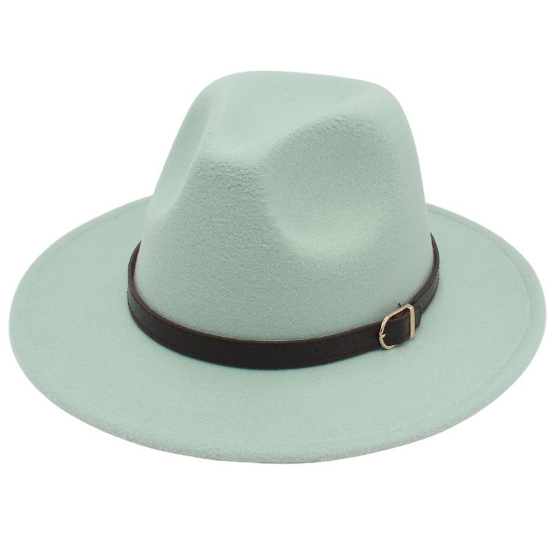European And American Style Small Belt Top Hat Model Wears And Takes Pictures, Big-Brimmed Jazz Hat Modifies Face Shape, Ethnic Style Men'S And