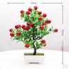 Artificial Fruit Tree Bonsai Pot Plants Ornament Realistic PP Material Table Centerpiece for