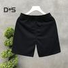 Men Sports Shorts with Elastic Waist Straps Summer Casual Shorts Leisure Work Beach Vacation Solid Color Shorts
