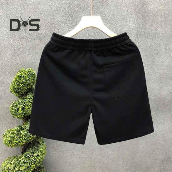 Men Sports Shorts with Elastic Waist Straps Summer Casual Shorts Leisure Work Beach Vacation Solid Color Shorts