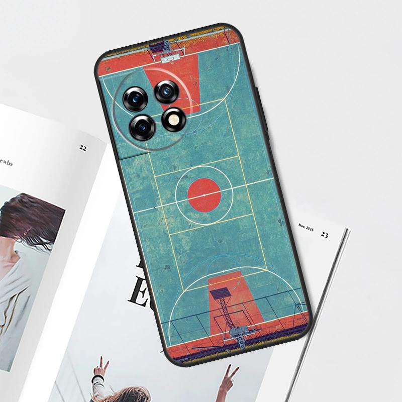 Basketball Court Case For OnePlus Nord CE 5 3 4 Lite N20 N30 OnePlus 15 13 12 11 10 Pro 12R 13R 10T 13T Cover