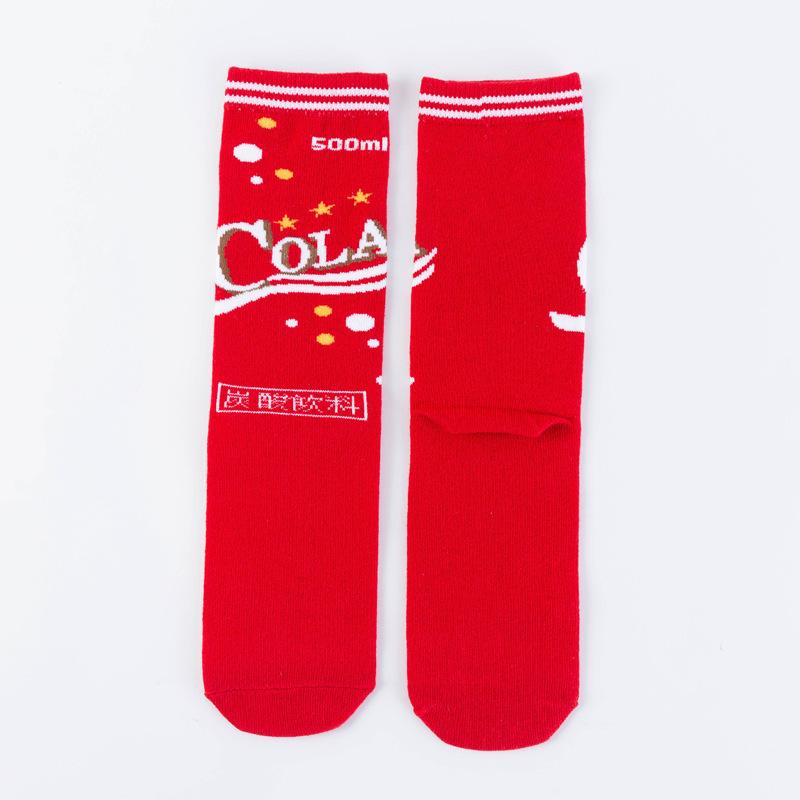 Funny Harajuku Women Casual Cartoon Fruit Sock Hot Sale Banana Avocado Lemon Egg Cookie Donuts Colorful Japanese Skateboard Sock