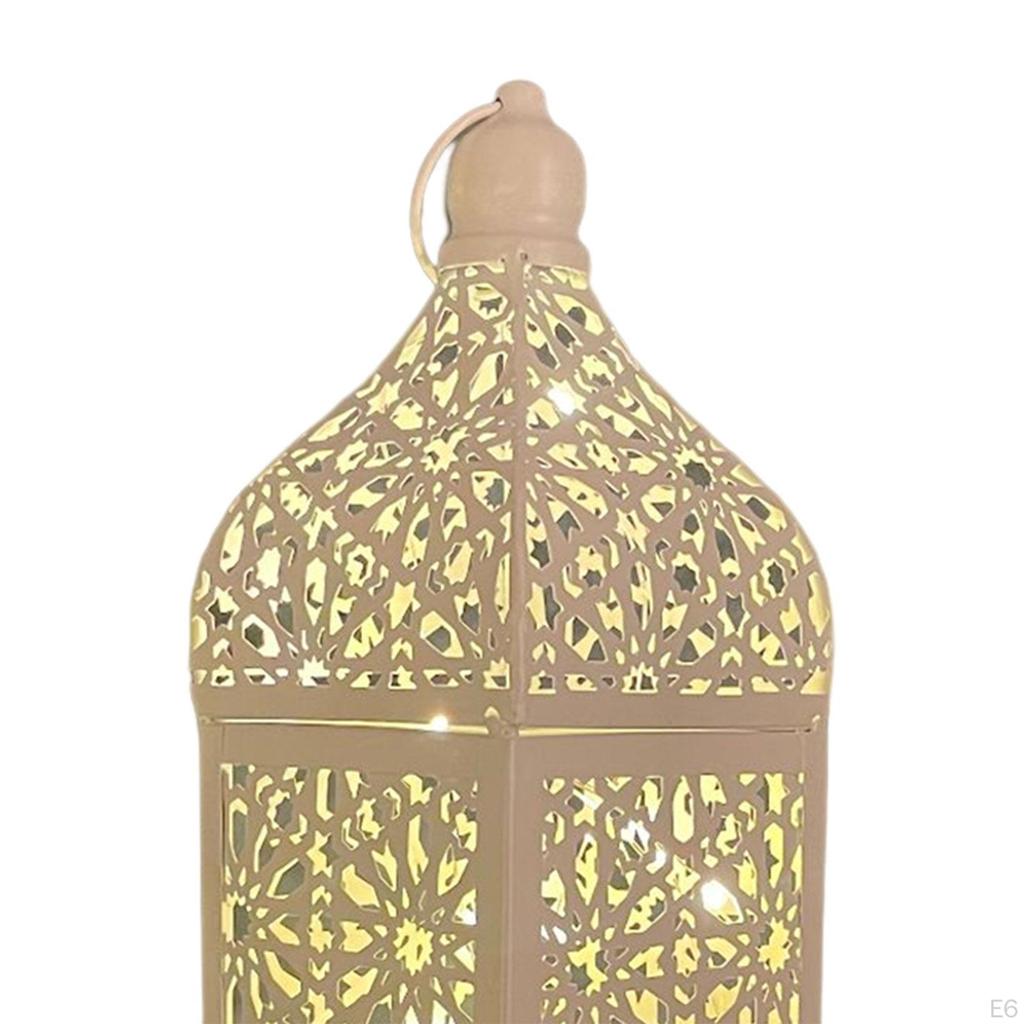 Portable Candle Lantern Home Decor with LED Fairy Lights Hanging