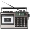 Tosho Boombox Radio FM with Playback and Recording Black TLS-8800 (AM/FM (Wide Compatible)) Built-in High-Sensitivity Sound-Picking Microphone,