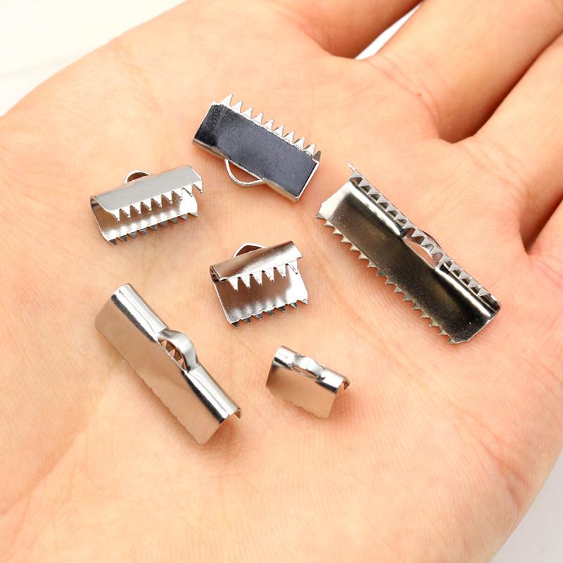 30pcs Stainless Steel Drop Extender Chain Pendant End Spacer Caps End Crimp Crod Bukle Tip Clasp DIY Jewelry Making Accessories