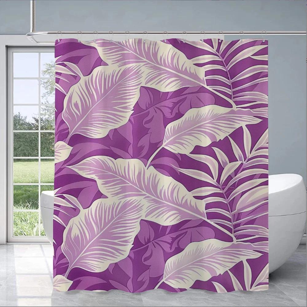 

Shower Curtains for Bathroom Curtain for Shower Leaf Bathroom Accessories Set Bath Sets Waterproof Fabric the European ProdXT6 150X180CM-59.06X70.8